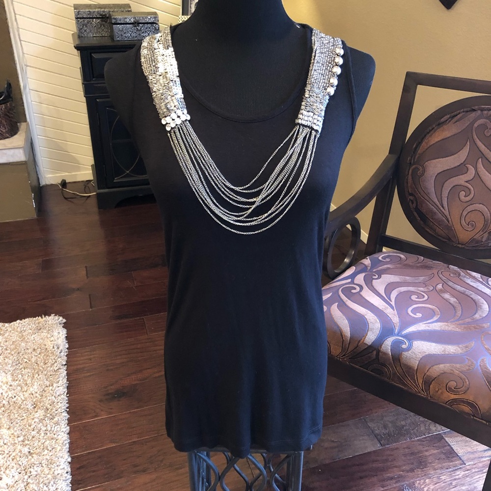 Little black top with bling
